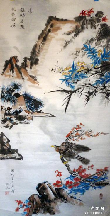 宁红光国画山水系列作品赏析2