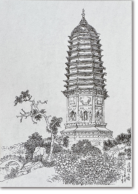 辽阳白塔  焦俊华作.jpg